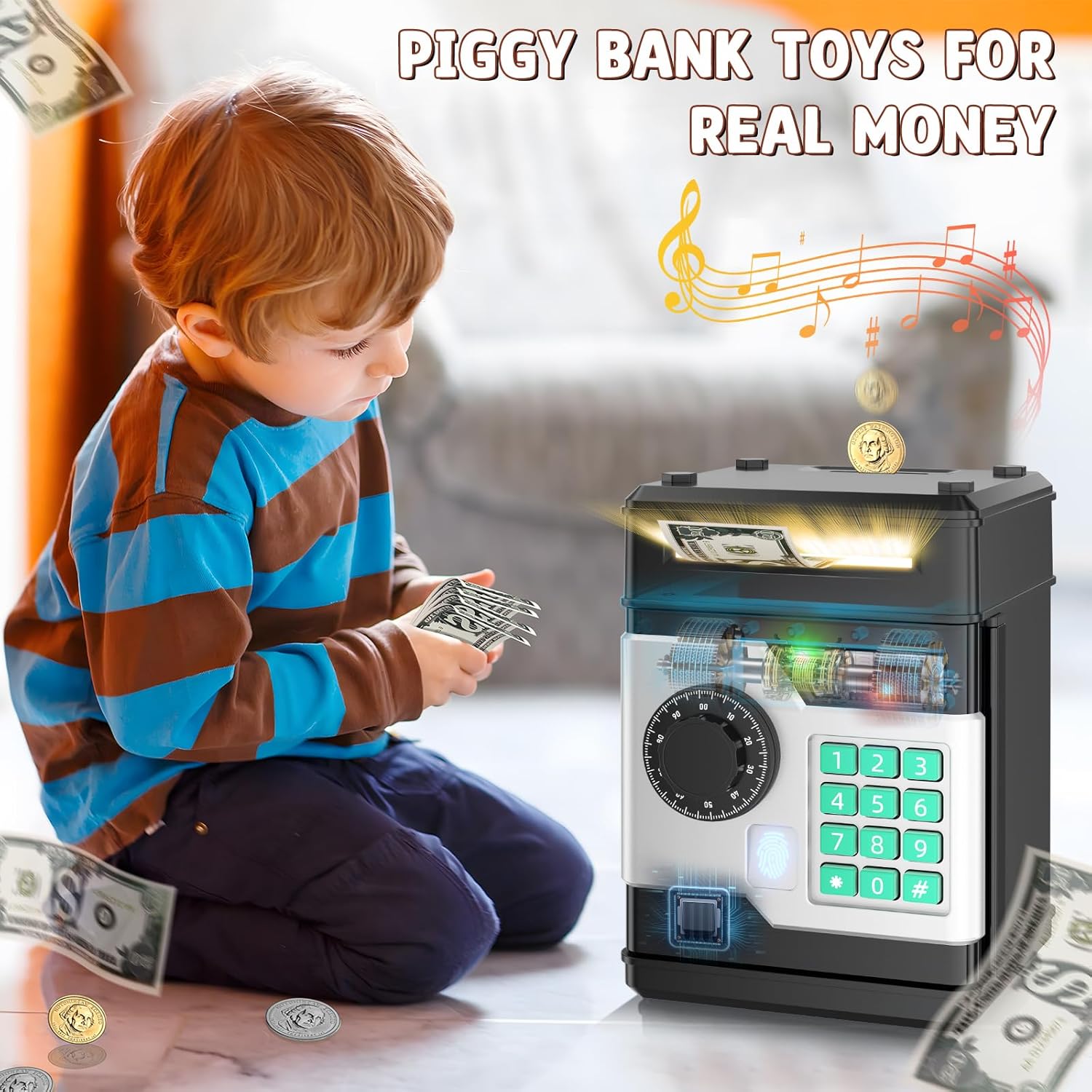 Piggy Bank, Automatic Electronic Piggy Bank for Ki... - Image 4