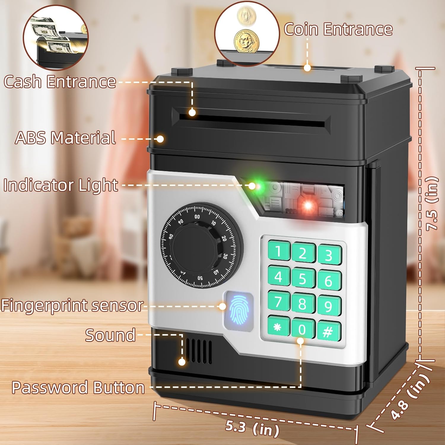 Piggy Bank, Automatic Electronic Piggy Bank for Ki... - Image 3