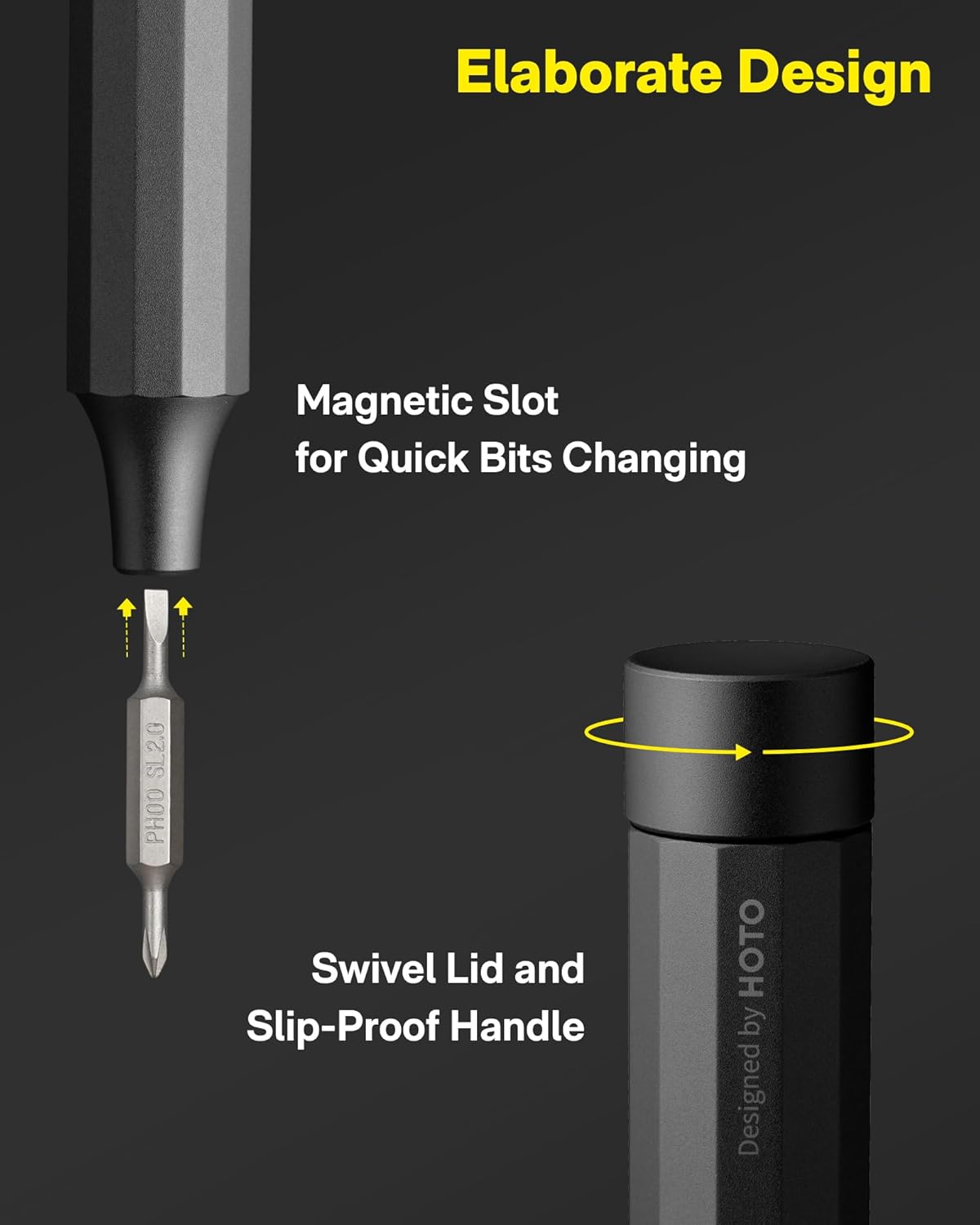 HOTO 24 in 1 Multi Bit Mini Screwdriver Set Magnet... - Image 5