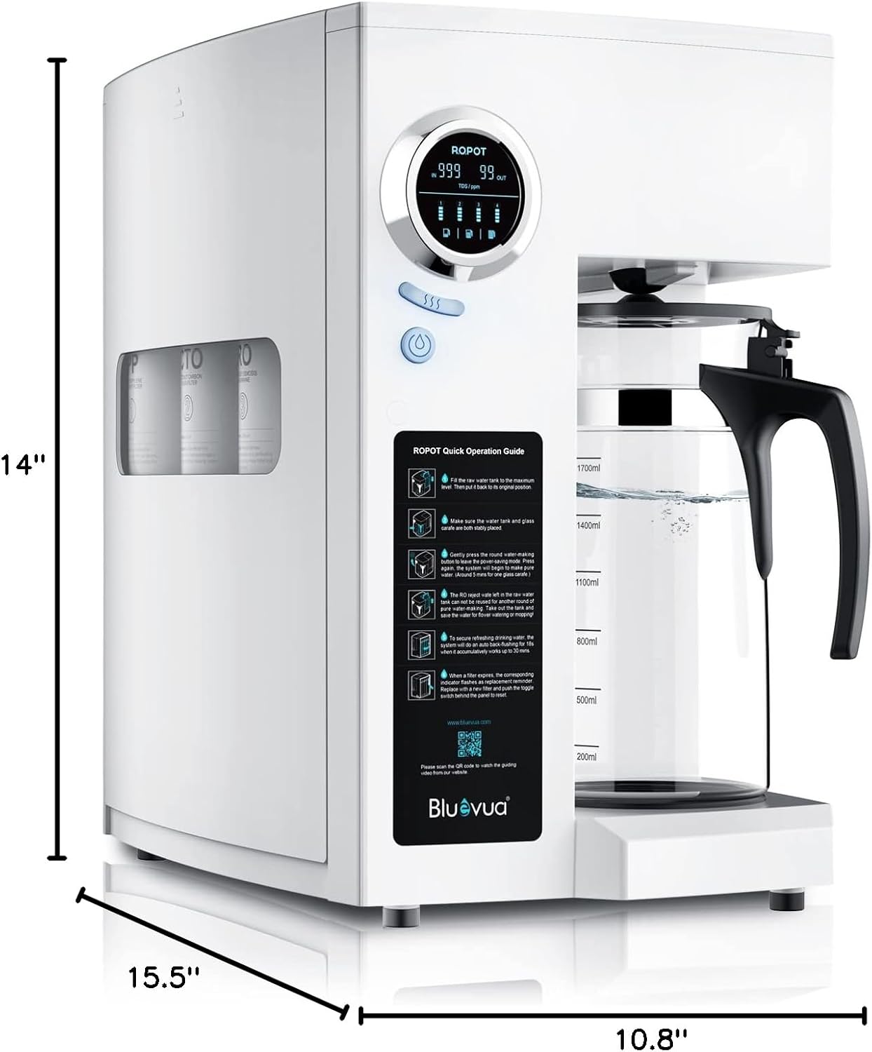 Bluevua RO100ROPOT Reverse Osmosis System Countert... - Image 8