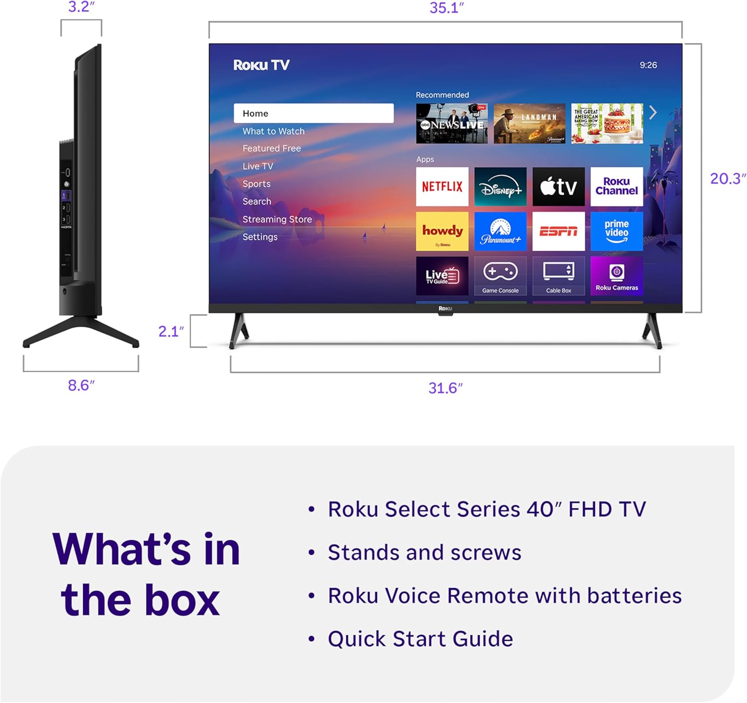 Roku Smart TV – 40-Inch Select Series, 1080p Full ... - Image 10