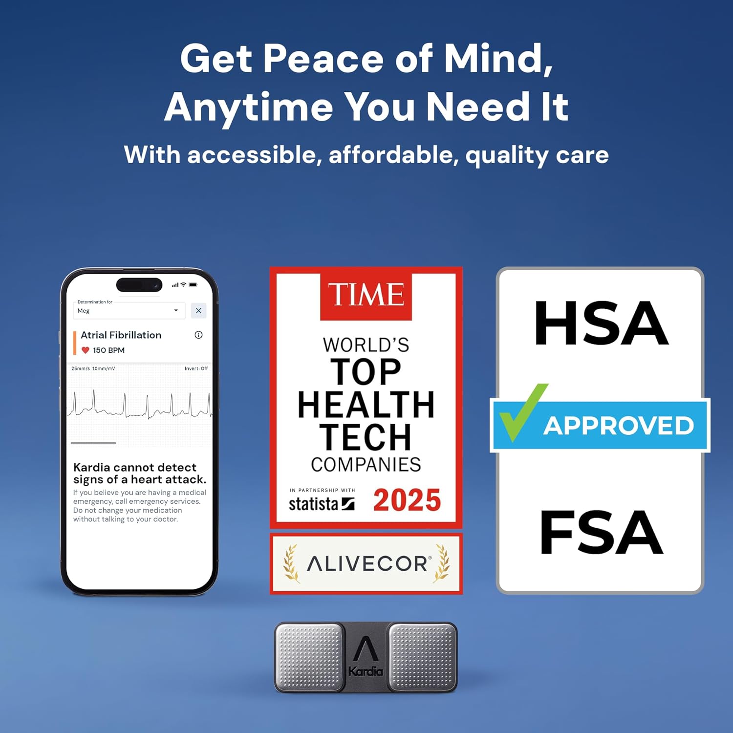 KardiaMobile 1-Lead EKG Monitor, Medical-Grade FDA... - Image 8